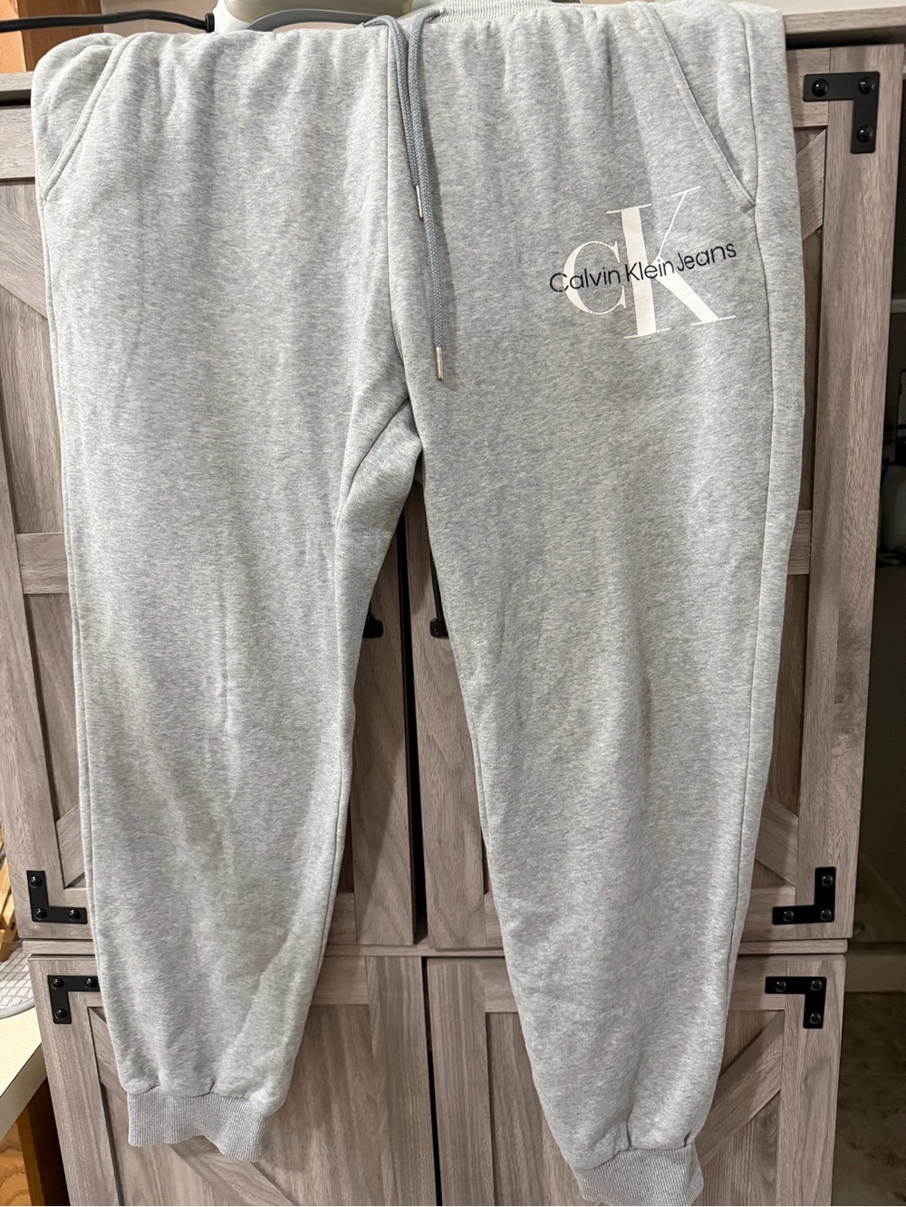 Calvin Klein Grey Logo Jogger Sweatpants
